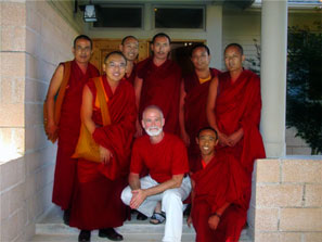 With the Monks